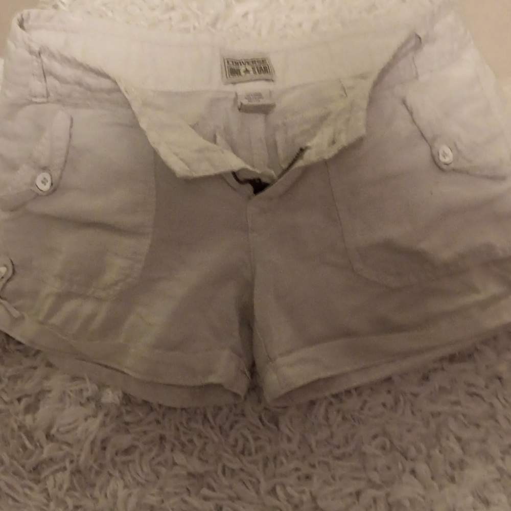 Converse white shorts NWOT